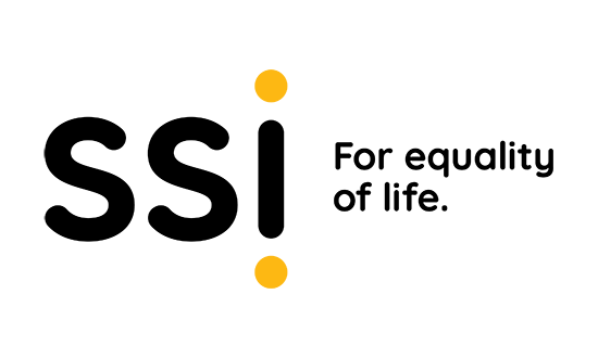 SSI's new logo and tagline: for equality of life