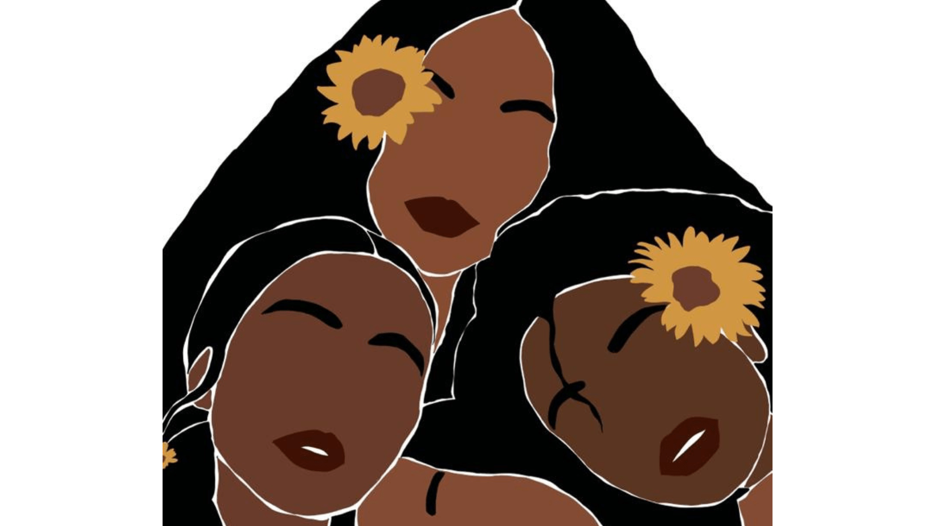 Graphic showing 3 culturally and linguistically diverse women