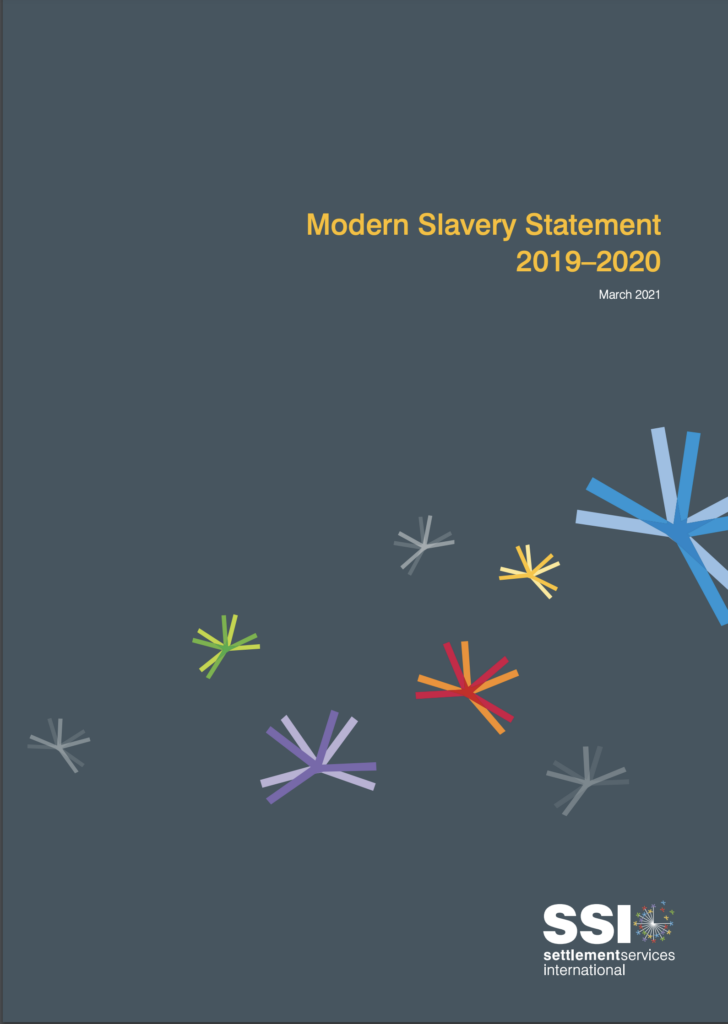 Cover image of the Modern slavery 2021