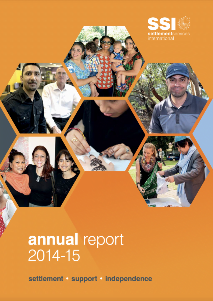 Cover image of the SSI Annual Report 2014-2015