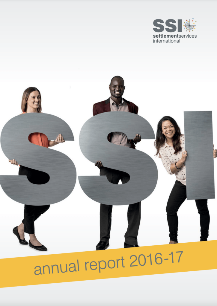 Cover image of the SSI Annual Report 2016-2017