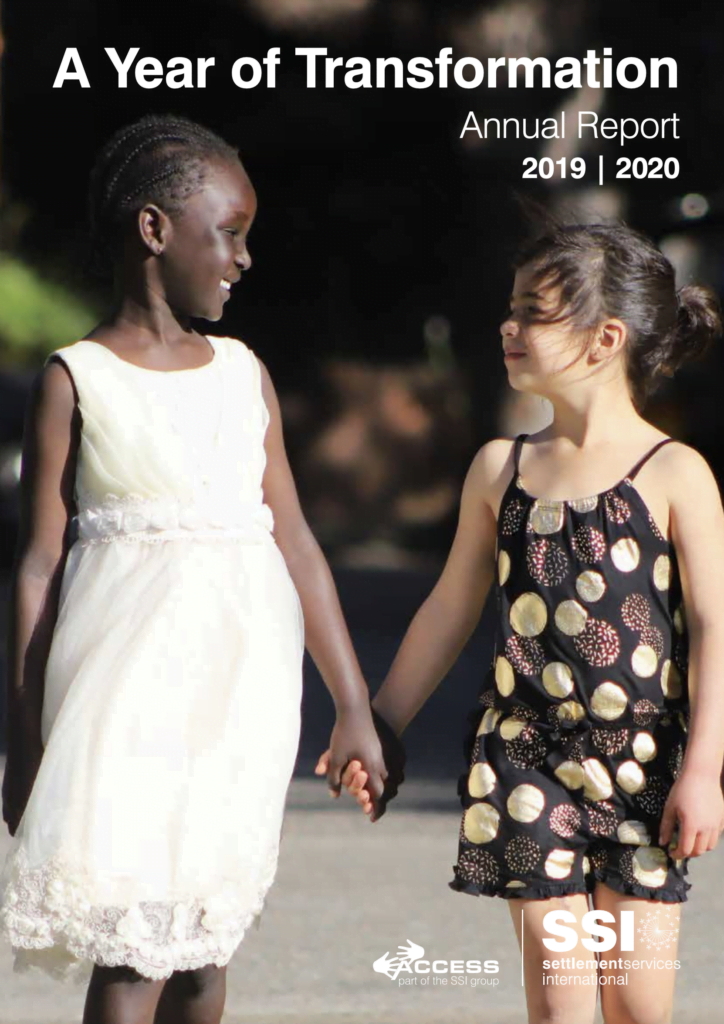 Cover image of the SSI Annual Report 2019-2020