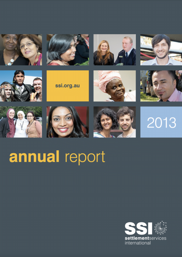 Cover image of the SSI Annual Report 2012-2013