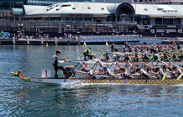 Dragon Boats on the water