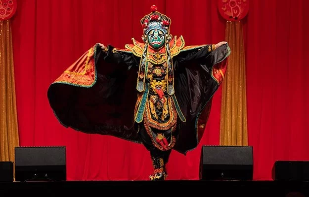 Sydney Lunar Spectacular performer on stage