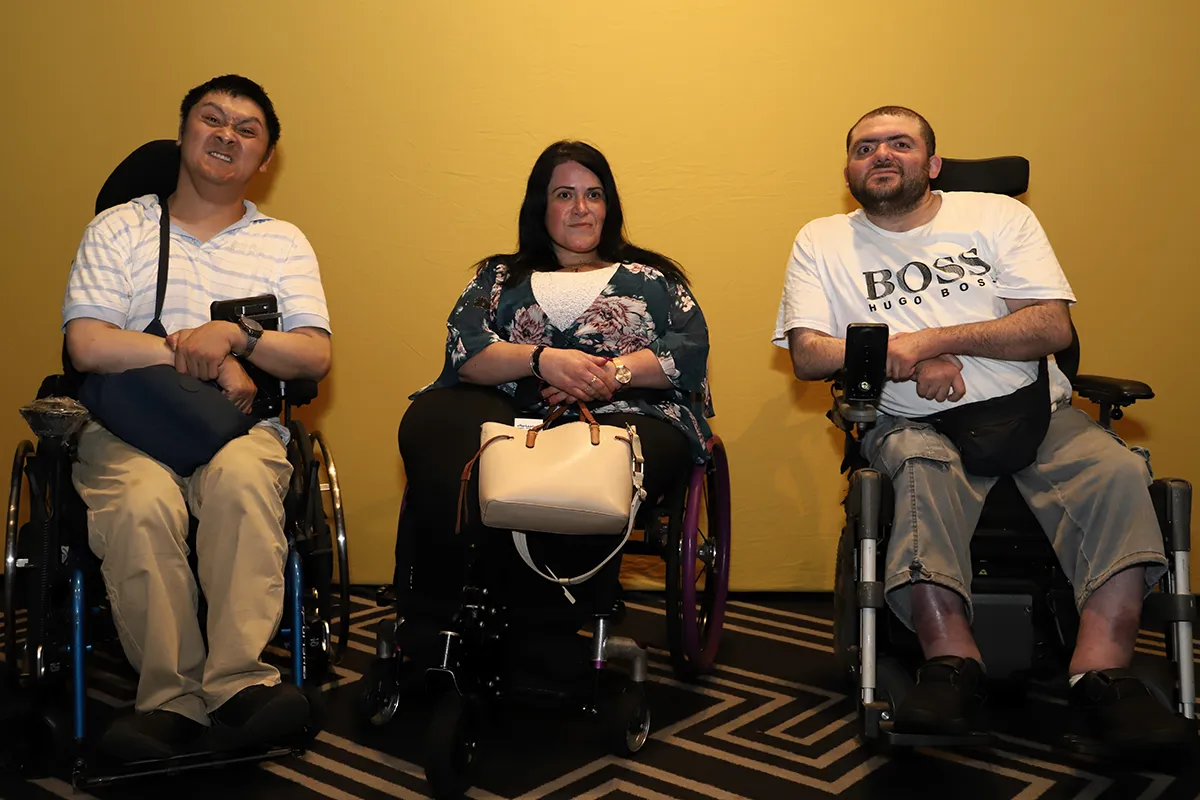 From left to right: Disability advocates Quang Nguyen, Pauline David, Abrahim Darouiche