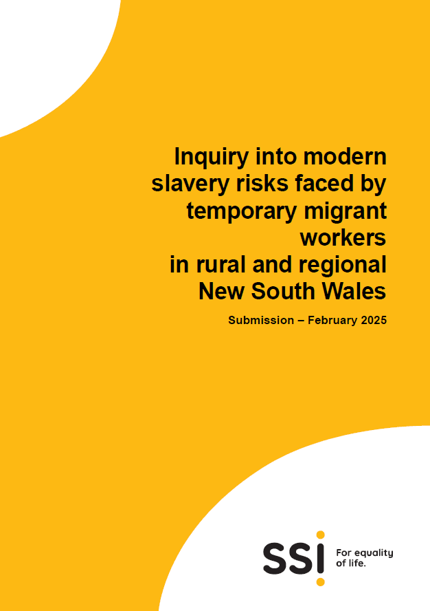Inquiry into modern slavery risks faced by temporary migrant workers in rural and regional New South Wales