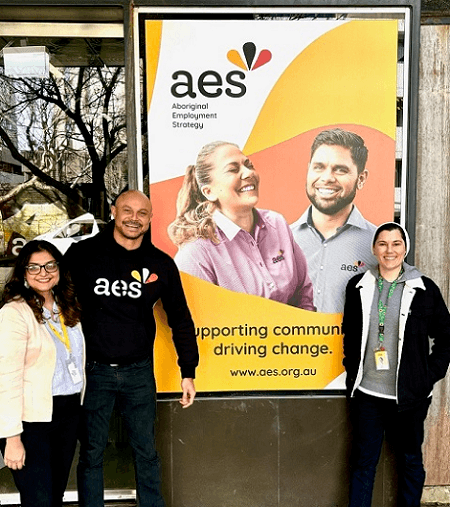 SSI staff with AES staff
