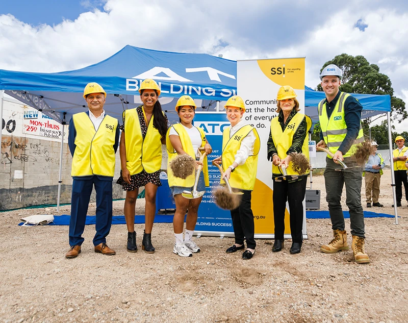 SSI and ATG Builders at Logan Hub Groundbreaking