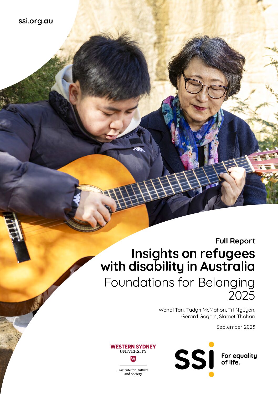 Foundations for Belonging 2025 - Full Report - Insights on refugees with disability in Australia