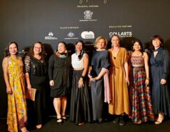 The SSI delegation stand together at the 2024 Australian Women in Music Awards