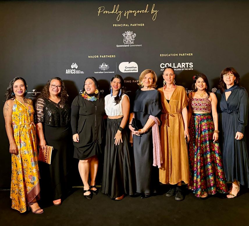 The SSI delegation stand together at the 2024 Australian Women in Music Awards