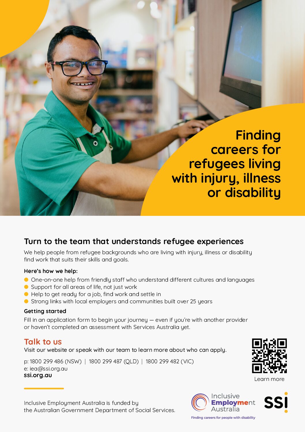 Flyer/poster for referral partners and participants