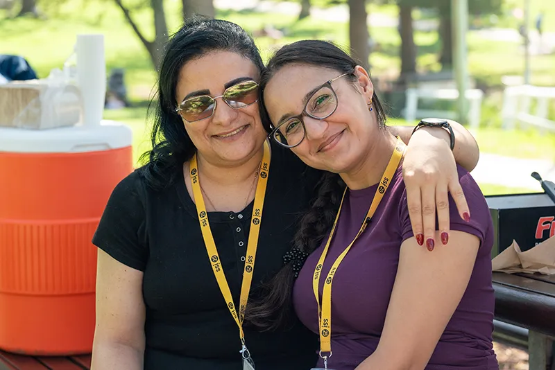 Rasha and Miwa from SSI Welcomed to Welcomer