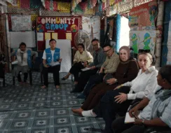 Group of advocates in a circle at Cox's Bazar, world's largest refugee camp