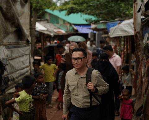 Amnesty International Australia Refugee Rights Campaigner Zaki Hairari in Cox's Bazar, world's largest refugee camp.
