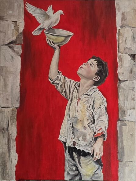 Photo of Setara Shafaie's artwork - The Peace Offering